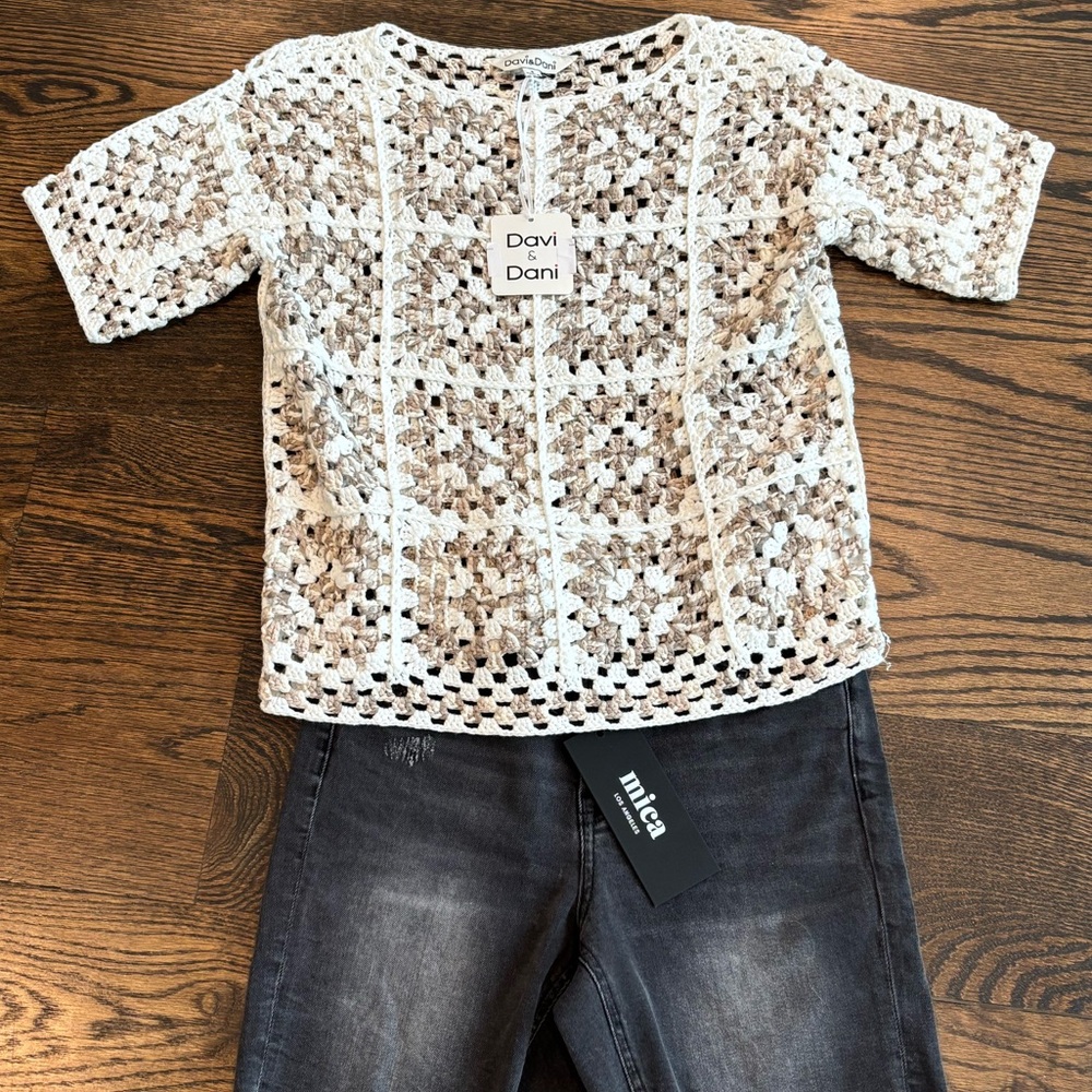 NWT DAVI & DANI Crochet Top - Picture 5 of 5